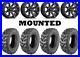 Kit 4 Moose Splitter Tires 25×8-12/25×10-12 on Raceline Scorpion Black IRS