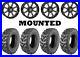Kit 4 Moose Splitter Tires 26×9-12/26×11-12 on STI HD4 Gloss Black Wheels IRS