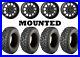 Kit 4 Moose Switchback Tires 26×10-14 on System 3 ST-5 Matte Black Wheels 550
