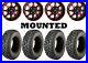 Kit 4 Moose Switchback Tires 28×9-14/28×10-14 on STI HD6 Red Wheels 1KXP
