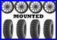 Kit 4 Quadboss QBT446 Tires 26×9-14/26×11-14 on System 3 ST-5 Gray Wheels CAN