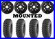 Kit 4 Quadboss QBT446 Tires 27×9-12/27×11-12 on Quadboss Steely Black Wheels POL
