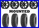 Kit 4 Quadboss QBT446 Tires 27×9-14 on MSA M33 Clutch Matte Black Wheels CAN