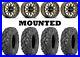 Kit 4 Quadboss QBT447 Tires 26×9-14 on Raceline Krank Bronze Wheels IRS