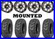 Kit 4 Quadboss QBT448 Tires 24×8-12 on High Lifter HL3 Machined Wheels SRA