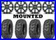 Kit 4 Quadboss QBT448 Tires 28×10-14 on ITP Inertia Beadlock Black Wheels POL