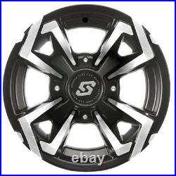 Kit 4 STI Chicane RX Tires 27x10-14 on Sedona Riot Machined Wheels IRS