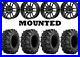 Kit 4 Sedona Buck Snort Tires 27×9-14/27×11-14 on MSA M43 Fang Matte Black H700