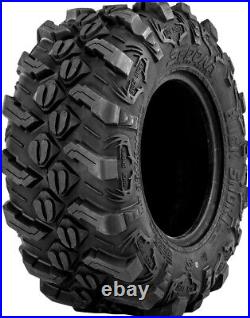 Kit 4 Sedona Buck Snort Tires 27x9-14/27x11-14 on MSA M43 Fang Matte Black H700
