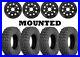 Kit 4 Sedona Coyote Tires 27×9-12/27×11-12 on ITP Delta Steel Black Wheels POL