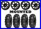 Kit 4 Sedona Mud Rebel Tires 26×10-12 on Quadboss Grinder Matte Black Wheels POL
