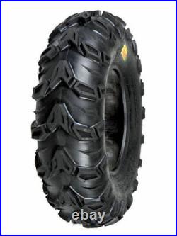 Kit 4 Sedona Mud Rebel Tires 26x10-12 on Quadboss Grinder Matte Black Wheels POL