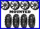 Kit 4 Sedona Mud Rebel Tires 26×10-12 on Raceline A77 Mamba Black Wheels TER