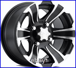 Kit 4 Sedona Mud Rebel Tires 26x9-12/26x10-12 on ITP SS312 Black Wheels HP1K