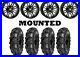 Kit 4 Sedona Mud Rebel Tires 27×10-14 on ITP SS316 Matte Black Black Ops 1KXP