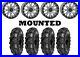 Kit 4 Sedona Mud Rebel Tires 27×10-14 on System 3 SB-4 Beadlock Gray Wheels CAN