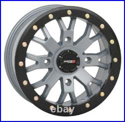 Kit 4 Sedona Mud Rebel Tires 27x10-14 on System 3 SB-4 Beadlock Gray Wheels CAN