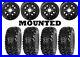Kit 4 Sedona Rip Saw Tires 26×10-12 on Quadboss Steely Black Wheels TER