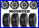 Kit 4 Sedona Rip Saw Tires 28×10-14 on MSA M26 Vibe Black Wheels HP1K