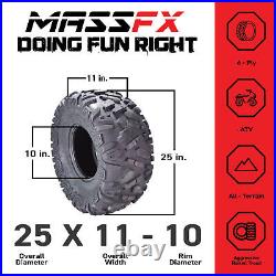 MASSFX 25x11-10 Rear Off-Road Tire ATV, UTV or SXS Tire