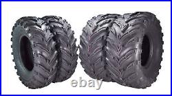 MASSFX 25x8-12 25x11-10 Front & Rear Tire Durable 6 Ply for ATV & UTV (4 Pack)