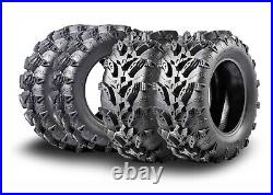 MCKINLEY UTV ATV Tires 26X10-12 & 26X12-12 6 Ply Full Set Super Mud Offroad