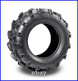 MCKINLEY UTV ATV Tires 26X10-12 & 26X12-12 6 Ply Full Set Super Mud Offroad