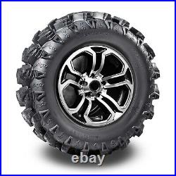 MCKINLEY UTV ATV Tires 26X10-12 & 26X12-12 6 Ply Full Set Super Mud Offroad