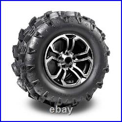 MCKINLEY UTV ATV Tires 26X10-12 & 26X12-12 6 Ply Full Set Super Mud Offroad