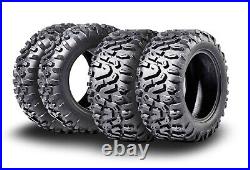 MCKINLEY UTV ATV Tires 26X8-14 & 26X10-14 6 Ply Full Set Super Mud Offroad X612