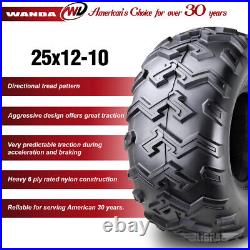 One New WANDA ATV UTV Tire 25X12-10 25x12x10 6PR P306 10132