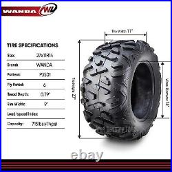 One WANDA Radial UTV ATV Tire 27x11R14 6PR Big Horn Style 27x11-14 27x11x14