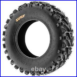 PAIR of 2 SunF 25x8-12 ATV UTV Muddy Tire 25x8x12 Mud Hardpack 6 PR A041