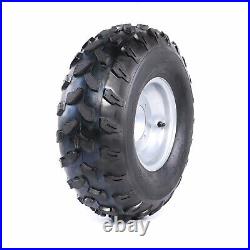 Pair 19x7-8 8 Wheel Tire With Rim 4 Bolt Pattern for ATV GO KART QUAD Mower UTV