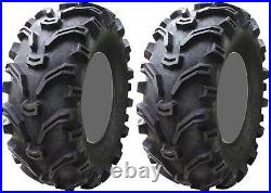 Pair 2 Kenda Bearclaw 22x12-9 ATV Tire Set 22x12x9 K299 22-12-9