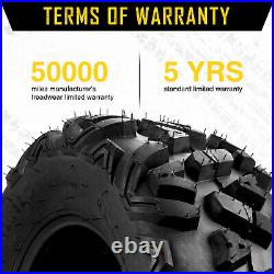 Pair 25x8-12 ATV UTV Tires Go Kart 25x8x12 Golf Cart All Terrain 6Ply 25-8-12