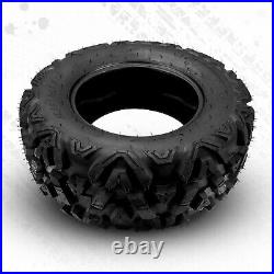 Pair 25x8-12 ATV UTV Tires Go Kart 25x8x12 Golf Cart All Terrain 6Ply 25-8-12