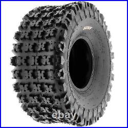 Pair of 2, 18x10.5-8 18x10.5x8 Quad ATV All Terrain AT 6 Ply Tires A027 by SunF