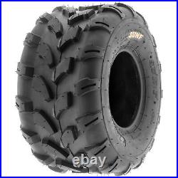 Pair of 2, 18x9.5-8 18x9.5x8 Quad ATV All Terrain AT 6 Ply Tires A003 by SunF