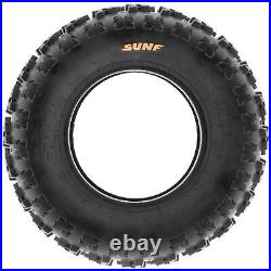 Pair of 2 SunF 22x7-11 22x7x11 ATV UTV Knobby Sport Tires 6 PR Tubeless A027