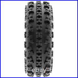 Pair of 2 SunF 22x7-11 22x7x11 ATV UTV Knobby Sport Tires 6 PR Tubeless A027