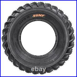 Pair of 2, SunF 25x8-12 25x8x12 ATV UTV Tires All Terrain Tubeless 6 PR A061