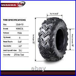 SET 2 New WANDA ATV UTV Tires 22X8-10 22x8x10 6PR