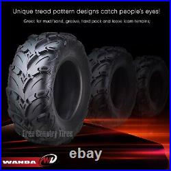 SET 2 PREMIUM WANDA ATV UTV TIRES 24x10-12 24x10x12 8PR MUD SLING