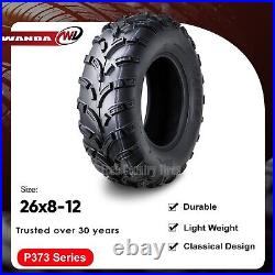 SET 2 WANDA ATV UTV Tires 26x8-12 26x8x12 6PR Lite MUD