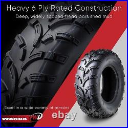 SET 2 WANDA ATV UTV Tires 26x8-12 26x8x12 6PR Lite MUD