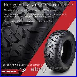 SET 2 WANDA UTV ATV TIRES RADIAL AT 26X11R12 8PR Radial Bighorn Style 26X11-12