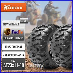 Set 2 6Ply 23X11-10 ATV UTV Tires 23X11X10 Replacement Tyres Off Road Tyre 23 IN