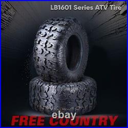 Set 2 FREE COUNTRY Premium ATV/UTV Tires 26x11-12 26x11x12 8PR withScuff Guard