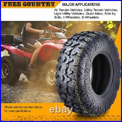 Set 2 FREE COUNTRY Premium ATV/UTV tires 26x9R12 8PR Radial withSide Scuff Guard